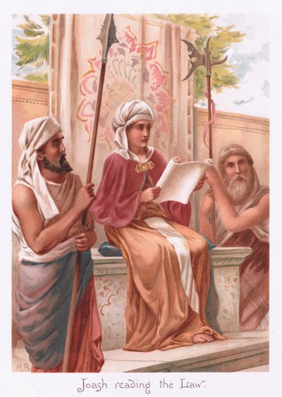 Joash Reading the Law by Henry Ryland
